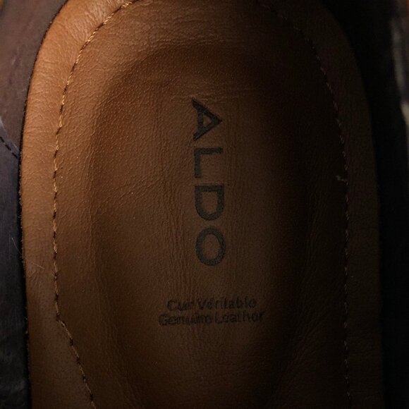 Like New Men's Brown Double Monkstrap Leather Dress Shoes - Picture 6 of 8